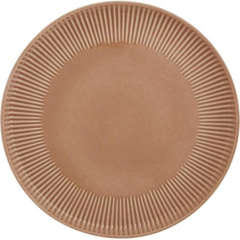 Lot de 6 Assiettes Plates "Chloe" 27cm Moka