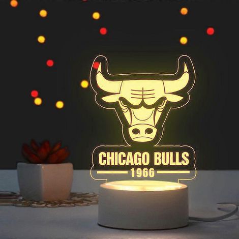 Lámpara nocturna del Bulls Club, decoración creativa para ventiladores, accesorio de regalo de cumpleaños