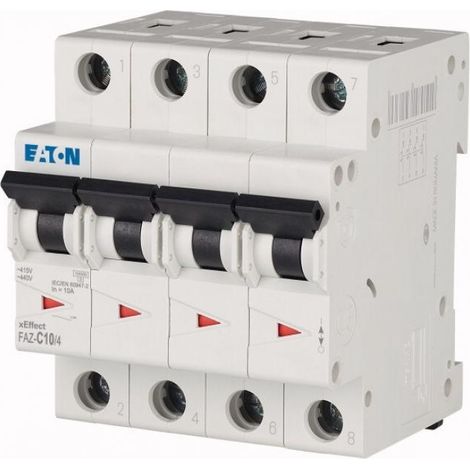 Eaton faz-c10/4 interruttore magnetotermico 10ka 4p c 10a 279057