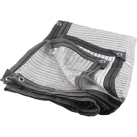 Bâche d'ombrage en aluminium 1x3m, filet réfléchissant isolant thermique pour balcon, jardin et abri voiture (1/4)
