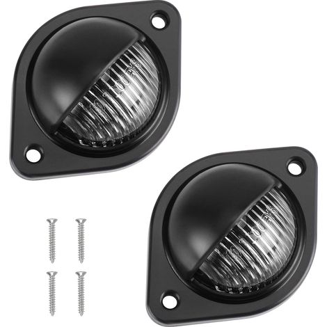 (2 Stück) LED-Kennzeichenbeleuchtung 4W 3 SMD LED Wasserdicht Rücklicht L