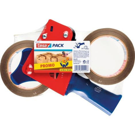 tesa 57455-00001-02 Dérouleur de ruban adhésif tesapack® chamois (L x l) 66 m x 50 mm 1 pc(s) (1/3)