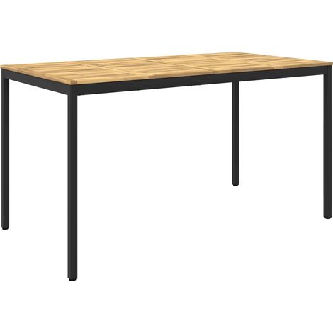 Mesa de Bar para Jardín Blanco y Negro 196 x 100,5 x 105 cm vidaXL (1/5)