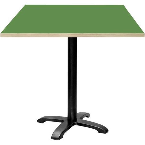Table 70 x 70 cm - modèle Bazila vert chants bois
