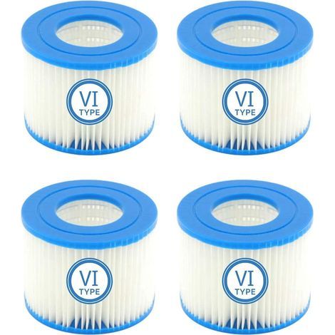 SVKBJROY Filtre de Piscine pour Bestway VI, Cartouches filtrantes de Rechange pour Piscine pour Bestway 58323, 4PCS (1/5)