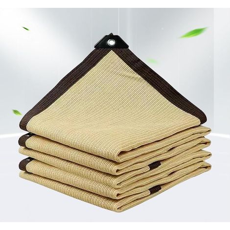 Sonnenschutznetz, Sonnensegel für Terrasse, Pergola-Überdachung, Terrassen-Sonnenschutznetz, Pergola-Vorhang, Sonnenschutzzeltstoff, Beige – 3 x 2 m (1/5)