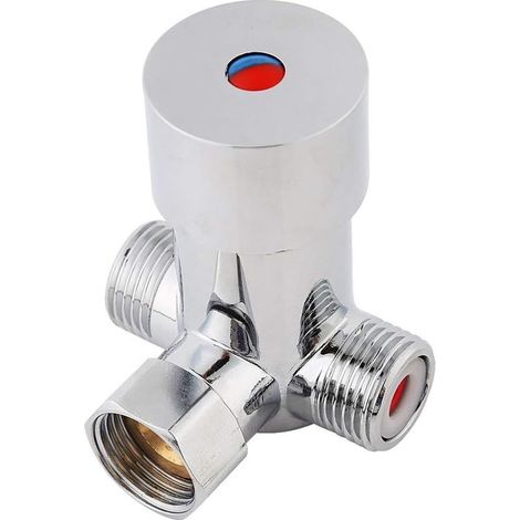 Grifo mezclador de 3 vías: control automático de la temperatura del agua para grifo de baño. (1/5)
