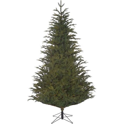 Sapin de Noël Artificiel Vert Aspect Naturel en PE et PVC H215 x Ø145 cm pour Salon - PANGIVO (1/4)