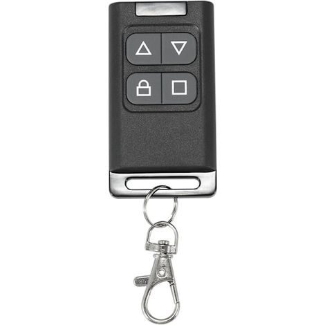 Télécommande 4 boutons 433 MHz, duplication, copie double canal, clonage, apprentissage du code tournant pour porte de garage, noire (1/5)