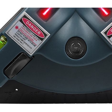 Niveau laser à angle droit avec projection intégrée, boîtier en plastique, lignes infrarouges horizontales et verticales pour carrelage, bleu (1/3)