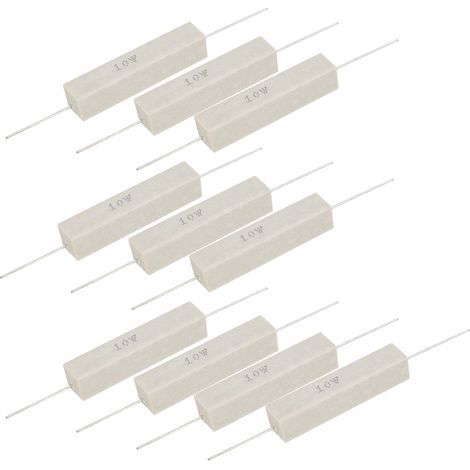 Résistance de puissance de résistance de ciment, 10 pièces, Performance Stable, haute précision ± 5% 10W(1K) (1/5)