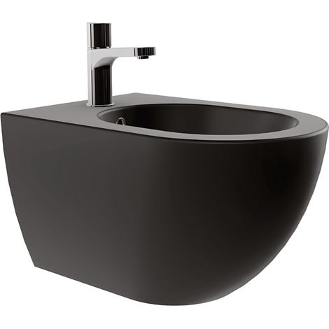 Bidet Sospeso Azzurra Ceramica "Comoda" Nero Opaco (1/5)
