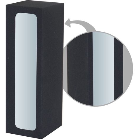 Wandlampe E27 Schwarz Metall Wandleuchte