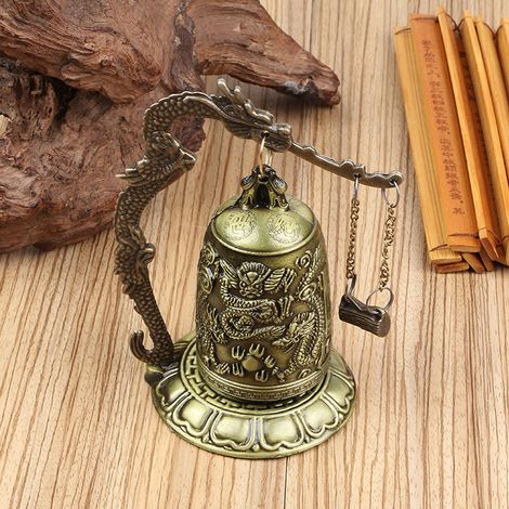 Clochette Dragon Antique - Ornement Murale Zen pour Décoration Intérieure (1/5)