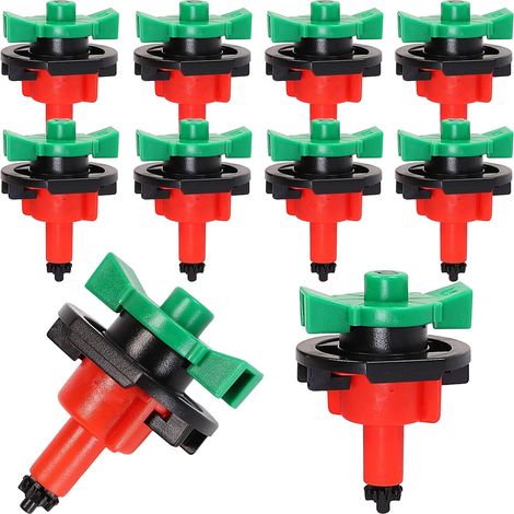 Gicleur mini pour tuyaux d'irrigation goutte-à-goutte 80l/h 360° Micro goutteur 10x (1/3)