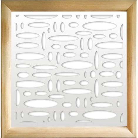FLASHPOINT - Moduli Decorativi in Legno e PVC - Misura: 73x73 cm - Colore: bianco (1/4)