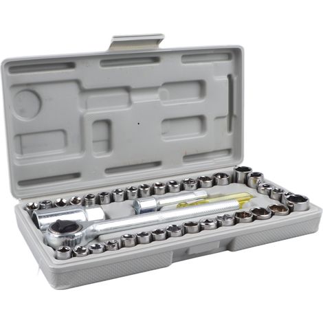 Jeu de clés à douille combinées micro en acier au carbone pour la réparation automobile et domestique (1/5)