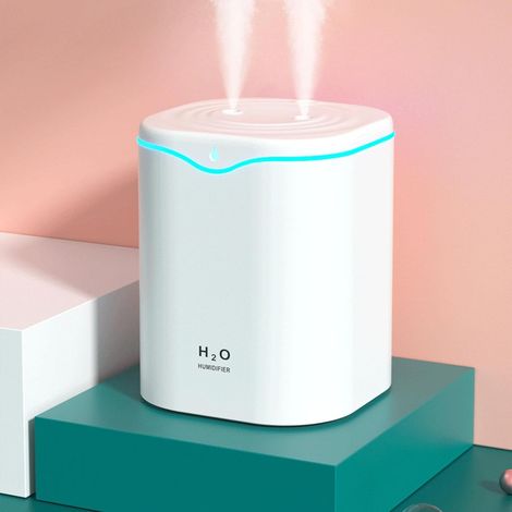 Humidificateur USB et purificateur d'air, mini appareil à brume froide avec veilleuse pour maison et bureau (1/5)