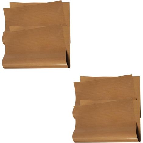 4 Feuilles Torchon à vaisselle doublure de friteuse à air doublure de moule à gâteau lisse réutilisable batterie de cuisine batteries de cuisine plat à four tapis de cuisson Téflon'-'- (1/5)
