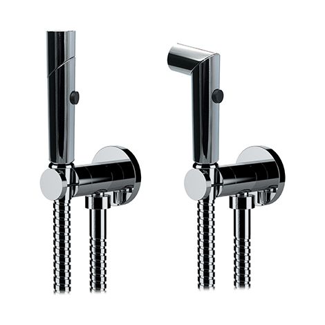 KIT DOCCETTA SHUT-OFF DOPPIA FUNZIONE CROMO TONDA- Cromo- RERU- pezzi 1 (1/2)