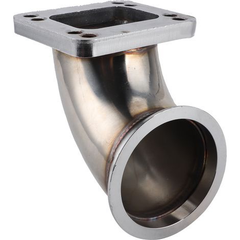 3.0in VBand to T3 Turbo Flange 90° Bend Adapter Bride Usinage CNC pour 304 Turbocompresseur (1/5)