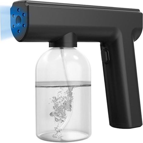 Nebulizzatore elettrostatico ricaricabile da 300 ml con luce blu, ideale per la cucina e il bagno. (1/5)