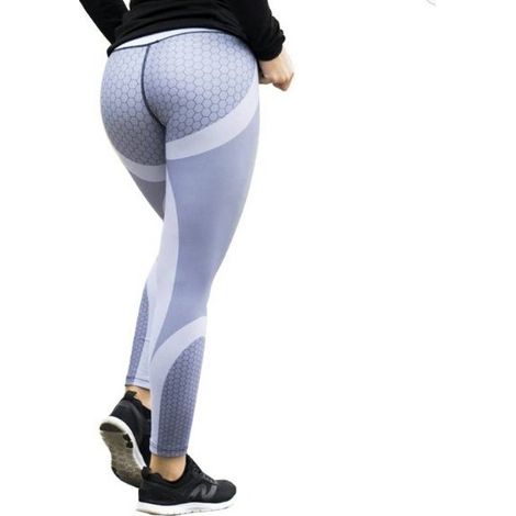 Sport-Fitness-Leggings, grau, Größe S, Leggings für Übungen (1/5)