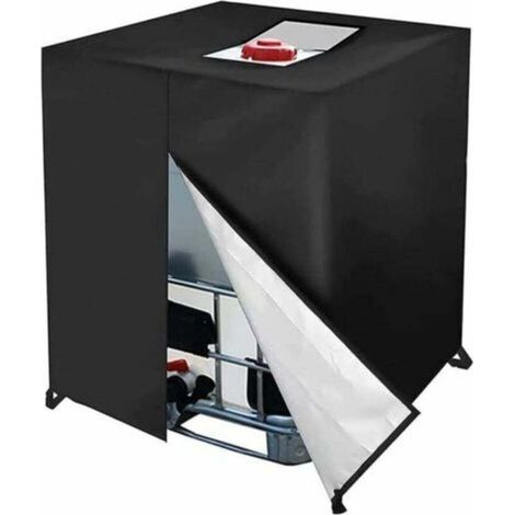 Bâche Réservoir dEau IBC 1000l, Housse Protection Réservoir dEau avec Fermeture Éclair, Housse Cuve 1000l Anti UV Adaptée Au Réservoir dEau de Pluie de Conteneur Réservoir IBC,120x100x116cm (1/5)