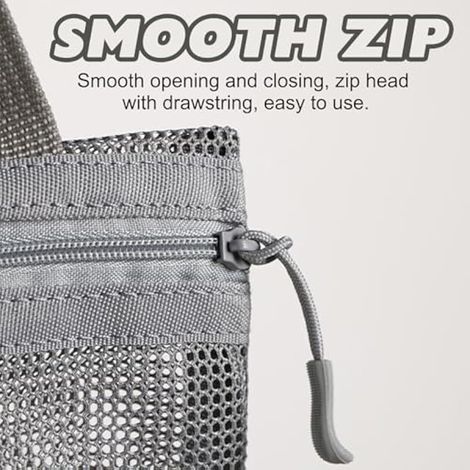 Panier de douche portable en filet, sac de douche en filet, organisateur de bain à 3 compartiments, sac de douche pliable avec poignée pour salle de bain, dortoir, salle de sport, voyage, piscine (1/3)