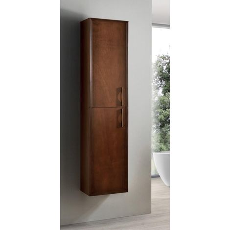 Colonna da bagno moderna reversibile CLASSIC a 2 ante NOCE CHIARO (1/3)