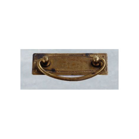 ORECA - MANIGLIA ORIZZONTALE IN STILE 800 INGLESE OTTONATA 97X33mm