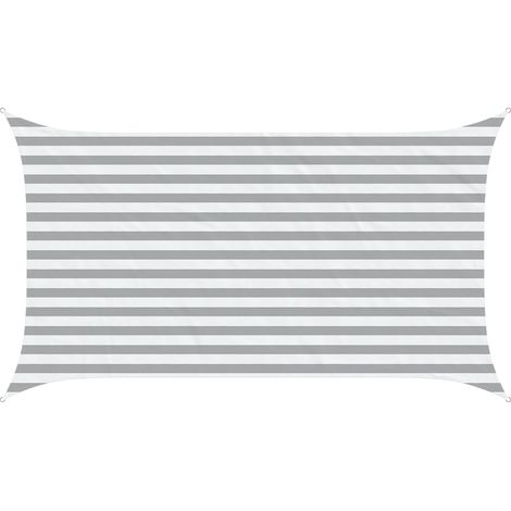 Toldo Vela de Sombra Gris claro y . 3,5 x 2 m vidaXL