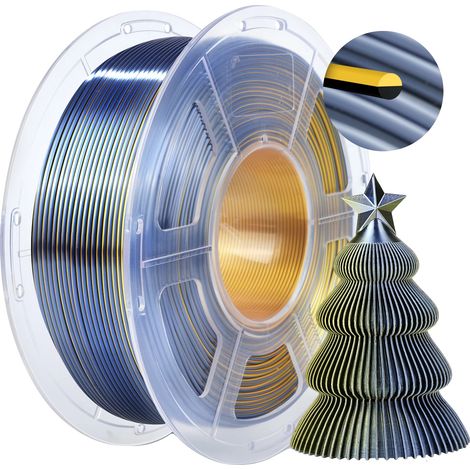 Filament d'imprimante 3D, PLA+ SOIE, sans bulles, SKDC-BK GD (1/2)