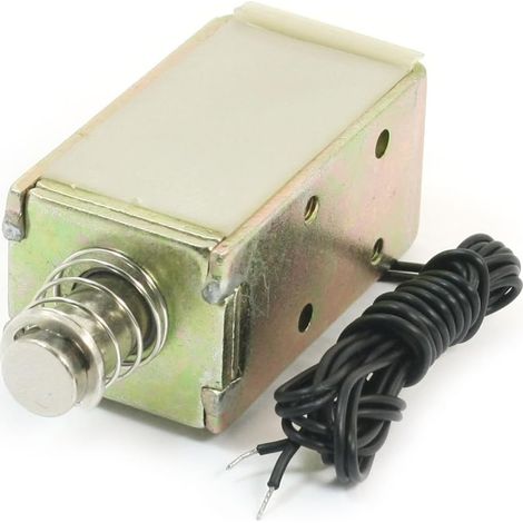 DC 110 V 9,32A 0mm 16Kg Federkolben Push Pull Typ Offener Rahmen Lineare Bewegung Solénoïde (1/2)