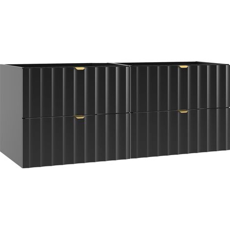 Mobile bagno senza lavabo Lexa nero 120cm (1/5)