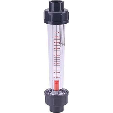 Compteur de débit d'eau rotamètre en plastique 60-600L/H LZS-15D Tube de Liquide Instrument de mesure de débit (1/5)