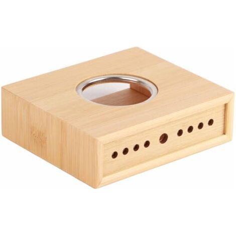 Chauffe-Plat en Bambou - Ventilation Design Théière Poêle Base Isolante, Accessoires pour Vaisselle Chauds pour la Maison Facile à Utiliser