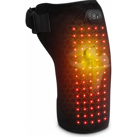 Ceinture chauffante pour hanches et taille, lumière rouge 660 nm, massage, rechargeable, 105 LED, 5000 mAh