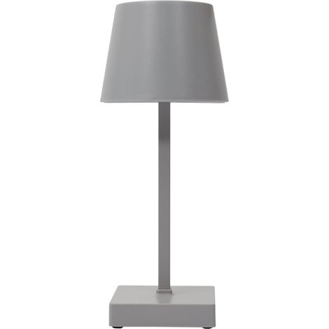 Lampe à poser led tactile taupe rechargeable USB avec 3 intensités de lumière blanche (1/5)