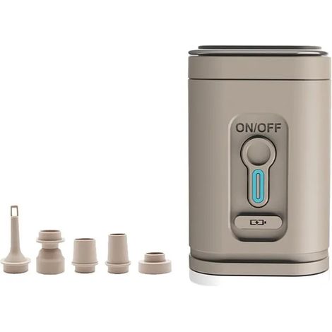 Pompe à air électrique portable sans fil rechargeable, batterie 1200 mAh, gonfleur de pneus de voiture (1/5)
