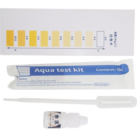 Bandelettes de test d'eau potable - Kit de test d'eau économique pour aquarium et piscine (1/5)