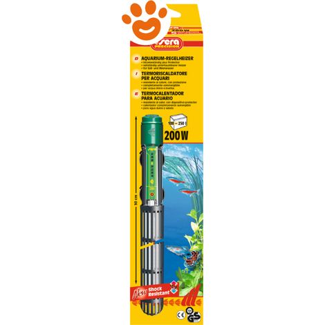 Sera Riscaldatore per Acquario 200W Trasparente 30 cm