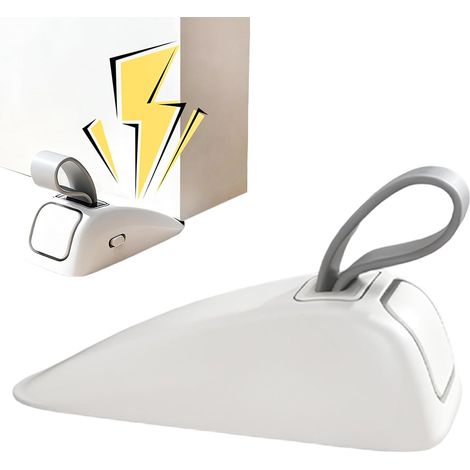 Alarme de Sécurité Anti-Intrusion pour Stop-Porte Protection antivol pour Alarme de Cale de Porte Inférieure pour Maison, Hôtel, Appartement, Dortoir, Ferme, (1/5)