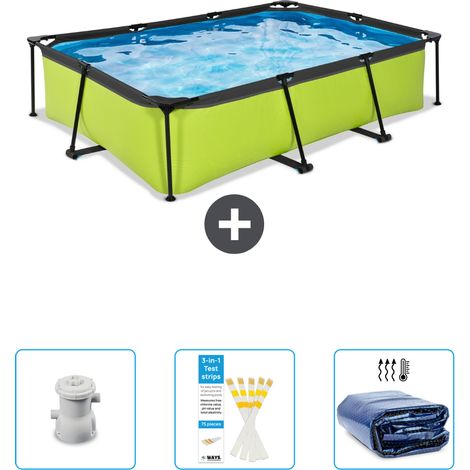Exit-toys Piscine Exit Rectangulaire - 300x200x65 cm - 4-pièces SCB74 (1/4)