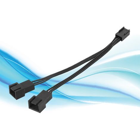 Câble d'Extension Ventilateur PC 3-Pins, Séparateur 1 vers 2 pour Ventilateurs de Boîtier PC (1/5)