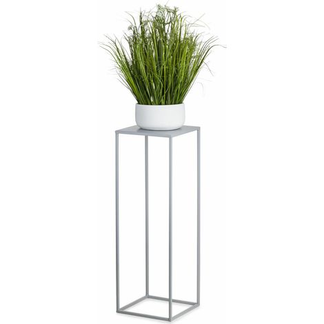 Supporto per fiori grigio da terra, 70 cm