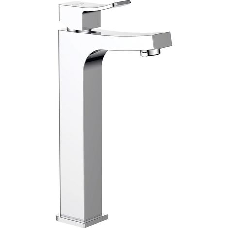 Rubinetto Jacuzzi per lavabo alto serie Tank senza scarico per piletta click clack 0TN00493JA00 cromato (1/3)