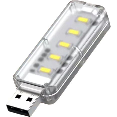 Veilleuse tactile miniature USB à intensité variable et protection douce des yeux pour étudiants et travailleurs en voyage (1/5)