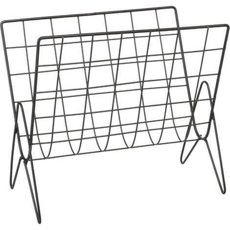 Portariviste atmosphera metallo nero 355x32 cm