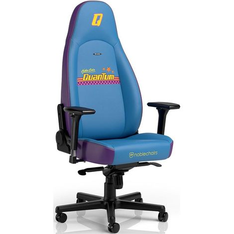Noblechairs ICON Nuka-Cola Quantum PU silla de juegos Fallout edition Apoyabrazos 4D 150kg 135° reclinación Base de aluminio alm (1/3)
